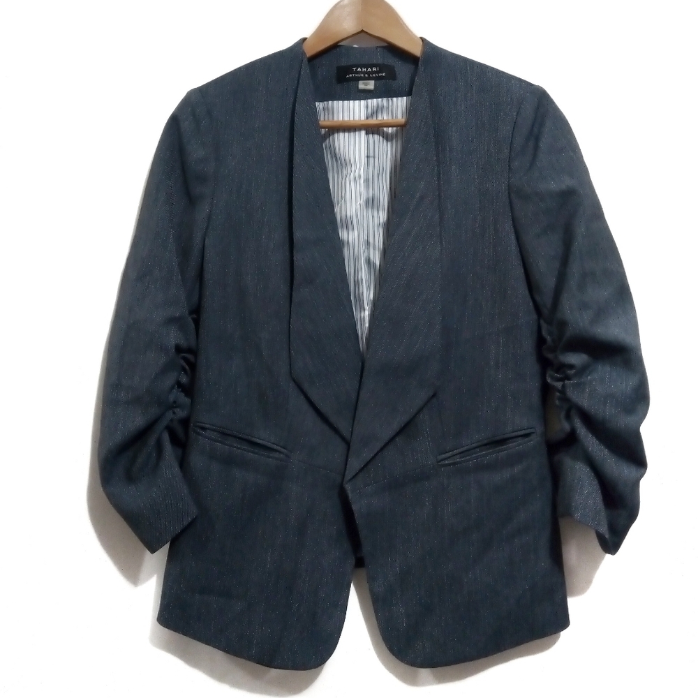 TAHARI ASL OPEN FRONT BLAZER JACKET